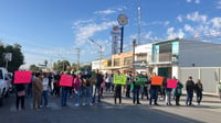 Sindicalizados del Ayuntamiento de Madero realizan bloqueo; denuncian faltas de pago e irregularidades