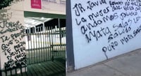 Aparecen pintas en escuelas de Sonora ¿A qué cantantes están amenazando?