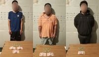 Detienen a tres personas por posesión de drogas en ciudad Lerdo