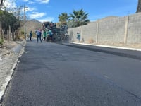 Pavimentan acceso principal a comunidad de La Goleta en Lerdo