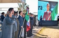 Gobierno del Estado conmemora el Día de la Bandera en simultáneo con la Presidenta de la República