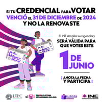 ¿Tu credencial del INE perdió vigencia en Diciembre? De todas formas podrás votar en Durango
