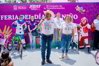 Con una feria en la plaza principal festejan el Día de Niño en Francisco I. Madero