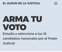 Lanzan plataforma digital para conocer a candidatos del Poder Judicial