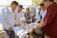 Supervisa alcaldesa Leticia Herrera construcción del sistema pluvial en el fraccionamiento Santa Rosa