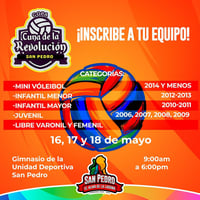 Inscríbete en el Torneo Infantil de Voleibol en San Pedro