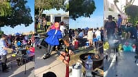 Hacen carne asada masiva para exigir revocación de mandato de la gobernadora de Baja California