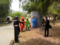 Corporaciones de auxilio se capacitan en simulacro de emergencia con amoniaco