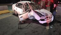 Accidente sobre la carretera Torreón - San Pedro deja tres lesionados