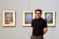 Gabriel Pacheco, ilustrador literario, expone su arte en Torreón