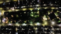 Renuevan iluminación en Parque Fundadores y Puente Plateado con 150 lámparas led