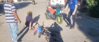 Motociclista impacta a hombre de 74 años en bicicleta en Gómez Palacio