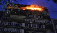 Rusia ataca Kiev provocando incendios y deja al menos 10 heridos