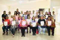 Concluyen capacitación 38 mujeres de Nueva California y Zaragoza Sur