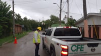 Caída de un cable de alta tensión de la CFE, deja sin energía a SIMAS y sin agua a Piedras Negras