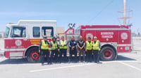 Bomberos de San Pedro reciben capacitación de sus compañeros de Torreón