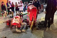 Grave un hombre luego de que lo arrollara una motocicleta