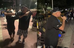 Fotografía Dimas Maciel baila y canta con los artistas de la Plaza de Armas