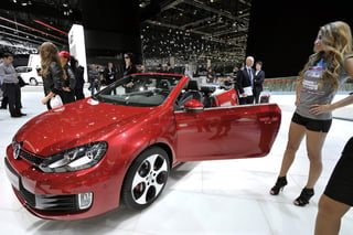 Volkswagen mostró varias sorpresas entre ellas está el nuevo Golf GTI Cabriolet.