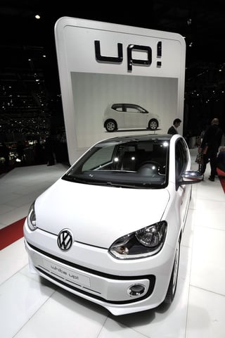 El nuevo Volkswagen up! durante su presentación a los medios de comunicación. 