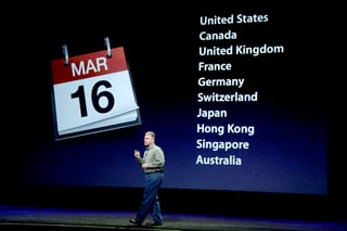 El nuevo iPad estará disponible a partir del 16 de marzo en EU, y en mexico el 23 de marzo. 