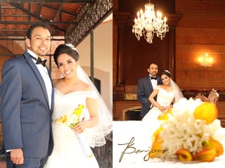 27092015 Pamela Ibarra de la O y Óscar Ángel Carmona Galarza unieron sus vidas en el Sacramento del Matrimonio el pasado 19 de septiembre de 2015, a las 17:30 Hrs., en la Iglesia de La Sagrada Familia. Sus padres son: Sr. Antonino Ibarra Reyes y Raquel de la O Vidaña; Óscar Carmona Ricardes y María Elena Marilú Galarza Valerio.- Benjamín Fotografía