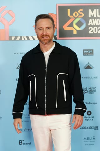 David Guetta en la alfombra roja de Los40 Music Awards, este viernes en el Wizink Center en Madrid.