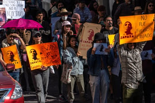 Marchan tras asesinato de los activistas Francisco Zapata y Raúl Sánchez en Zacatecas