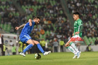 Santos Laguna vs Tigres UANL

Omar Antonio Campos Chagoya #2 Defensa Santos
André-pierre Christian Gignac #10 Delantero Tigres

Santos Laguna vs Tigres UANL J01C2023

Guerreros del Santos Laguna vs Tigres de la UANL

Temporada 2022-2023 Torneo Clausura Jornada 1
8 Enero 2023, 19:00 hrs. Estadio Corona, Torreón Coahuila, México

Omar Campos, André-pierre Gignac, Estadio Corona, Torreón, Coahuila, México, Fútbol, Santos, Tigres