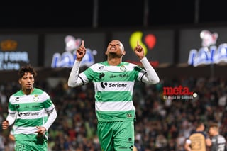 Festejo del gol de Harold, Harold Preciado, Santos Laguna vs Pumas UNAM

Harold Fabián Preciado Villarreal #7 Delantero Santos

Santos Laguna vs Pumas UNAM J02C2023

Guerreros del Santos Laguna vs Pumas de la UNAM

Jornada 2 del clausura 2023 en el Territorio Santos Modelo

fútbol soccer, liga mx Estadio Corona, Torreón Coahuila, México

Harold Preciado, Estadio Corona, Torreón, Coahuila, México, Fútbol, Santos, Pumas