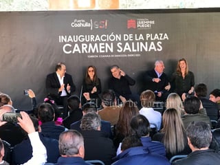 Inauguran plaza a nombre de Carmen Salinas
