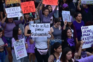 Marcha por el Día Internacional de la Mujer en Monclova