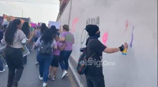 Marcha por el Día Internacional de la Mujer en Saltillo