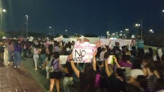 Marcha por el Día Internacional de la Mujer en Piedras Negras