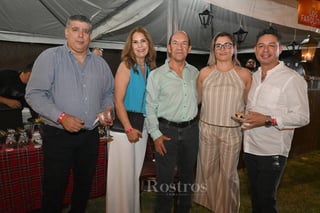 -Antonio Moncayo, Nuria, Luis Cervantes, Angie y Óscar Fonseca.