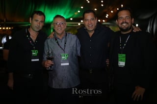 -Juan Antonio, Homero Arras, Alejandro Sánchez y Alito Islas.