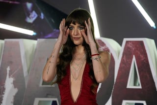 Actress Dakota Johnson arrives to a red carpet event to promote her film 'Madame Web', in Mexico City, Tuesday, Feb. 13, 2024. (AP Photo/Marco Ugarte)