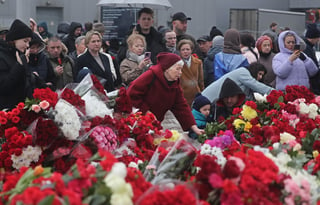Rusia llora a víctimas tras atentado del Estado Islámico en el Crocus City Hall