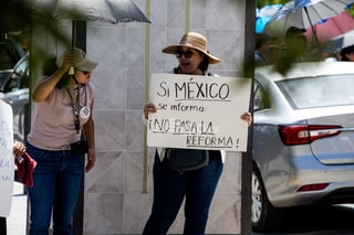 Con bloqueo en Torreón protestan contra la reforma judicial