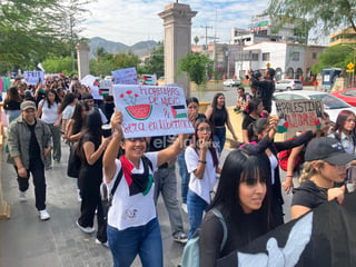 Estudiantes exigen alto a genocidio en Palestina y a violencia en México