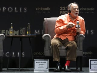 Francis Ford Coppola volvió a México, un país que le cautiva, como invitado de honor de la 22ª edición del Festival Internacional de Cine de Morelia.