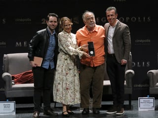 Francis Ford Coppola volvió a México, un país que le cautiva, como invitado de honor de la 22ª edición del Festival Internacional de Cine de Morelia.