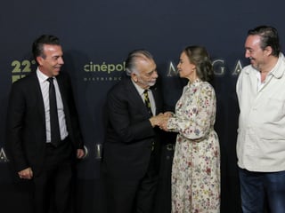 Francis Ford Coppola volvió a México, un país que le cautiva, como invitado de honor de la 22ª edición del Festival Internacional de Cine de Morelia.