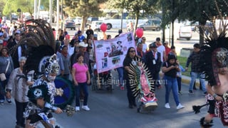 Peregrinación por la Virgen de Guadalupe en Día del Ferrocarrilero