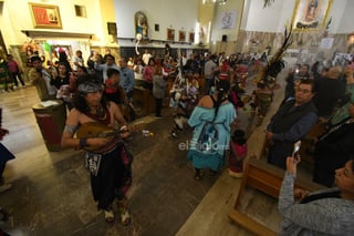 Peregrinación por la Virgen de Guadalupe en Día del Ferrocarrilero