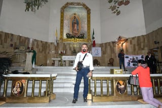 Peregrinación por la Virgen de Guadalupe en Día del Ferrocarrilero