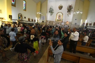 Peregrinación por la Virgen de Guadalupe en Día del Ferrocarrilero