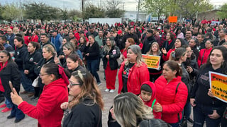 Maestros protestan en Monclova contra reforma a la Ley del ISSSTE 2025