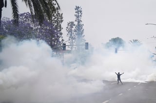 Protestan contra redadas masivas de migrantes en Los Ángeles Protestan contra redadas masivas de migrantes en Los Ángeles