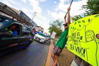 Manifestación contra retiro de árboles por la obra Abastos-Independencia Manifestación contra retiro de árboles por la obra Abastos-Independencia
